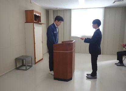 2024年度入社の内定式の様子