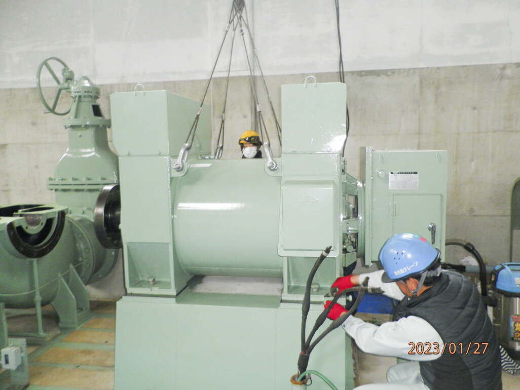 揚水機場オーバーホール工事