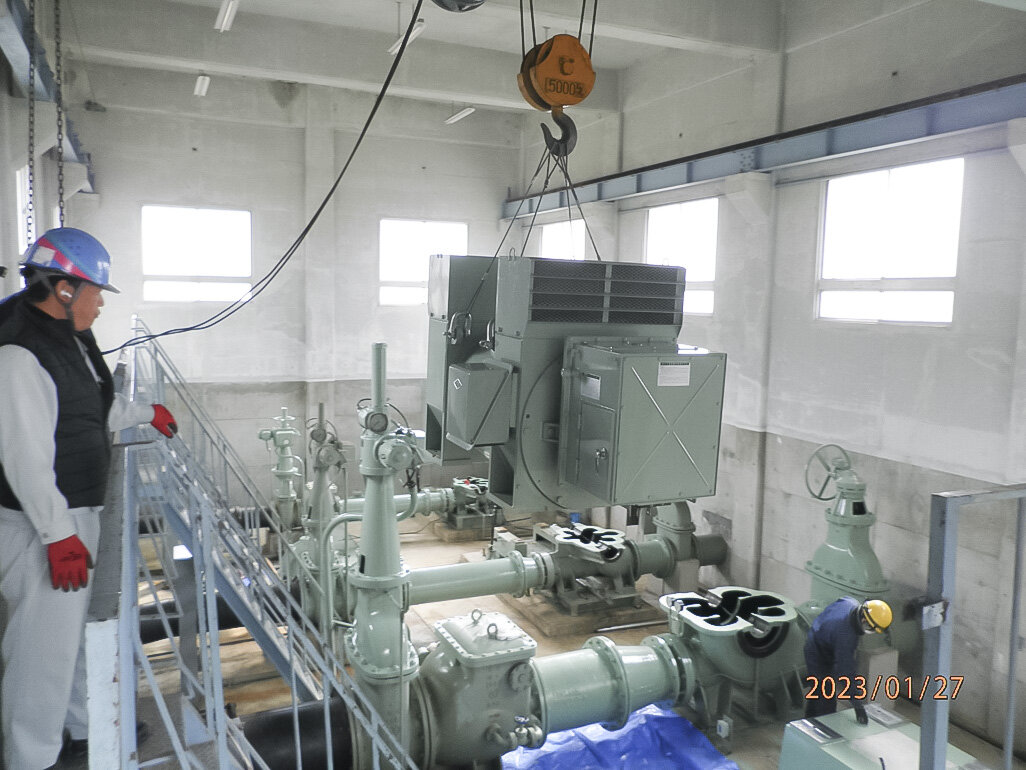 揚水機場オーバーホール工事